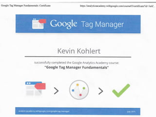 Tag Manager Certification