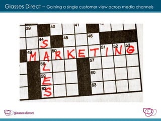 Glasses Direct – Gaining a single customer view across media channels




                                                                  1
 