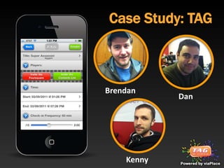 Case Study: TAG



Brendan
            Dan




    Kenny
 