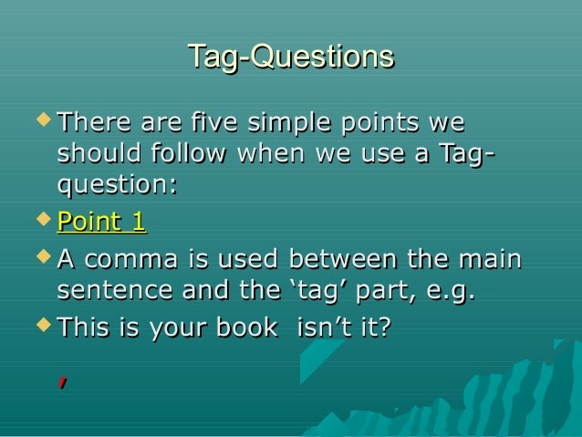 tag questions powerpoint