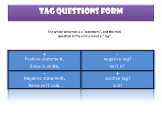 Tag questions | PPTX