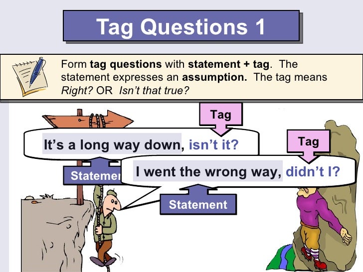 English Tag questions