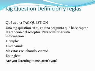 Como Hacer Tag Questions | Question Tags en inglés: qué son, cómo ...