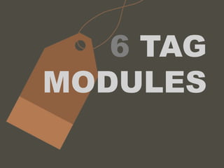 6 TAG
MODULES
 