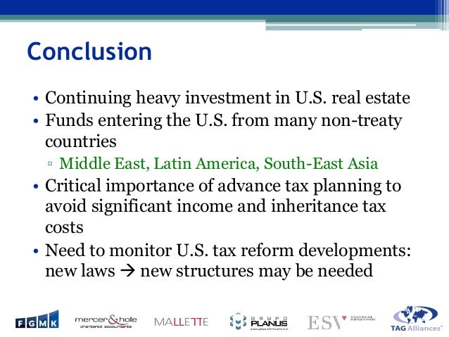 Inbound Real Estate Investment Taxation United States Australia Ca