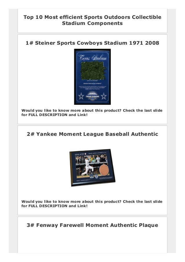 Top 10 Most efficient Sports Outdoors Collectible Stadium Components