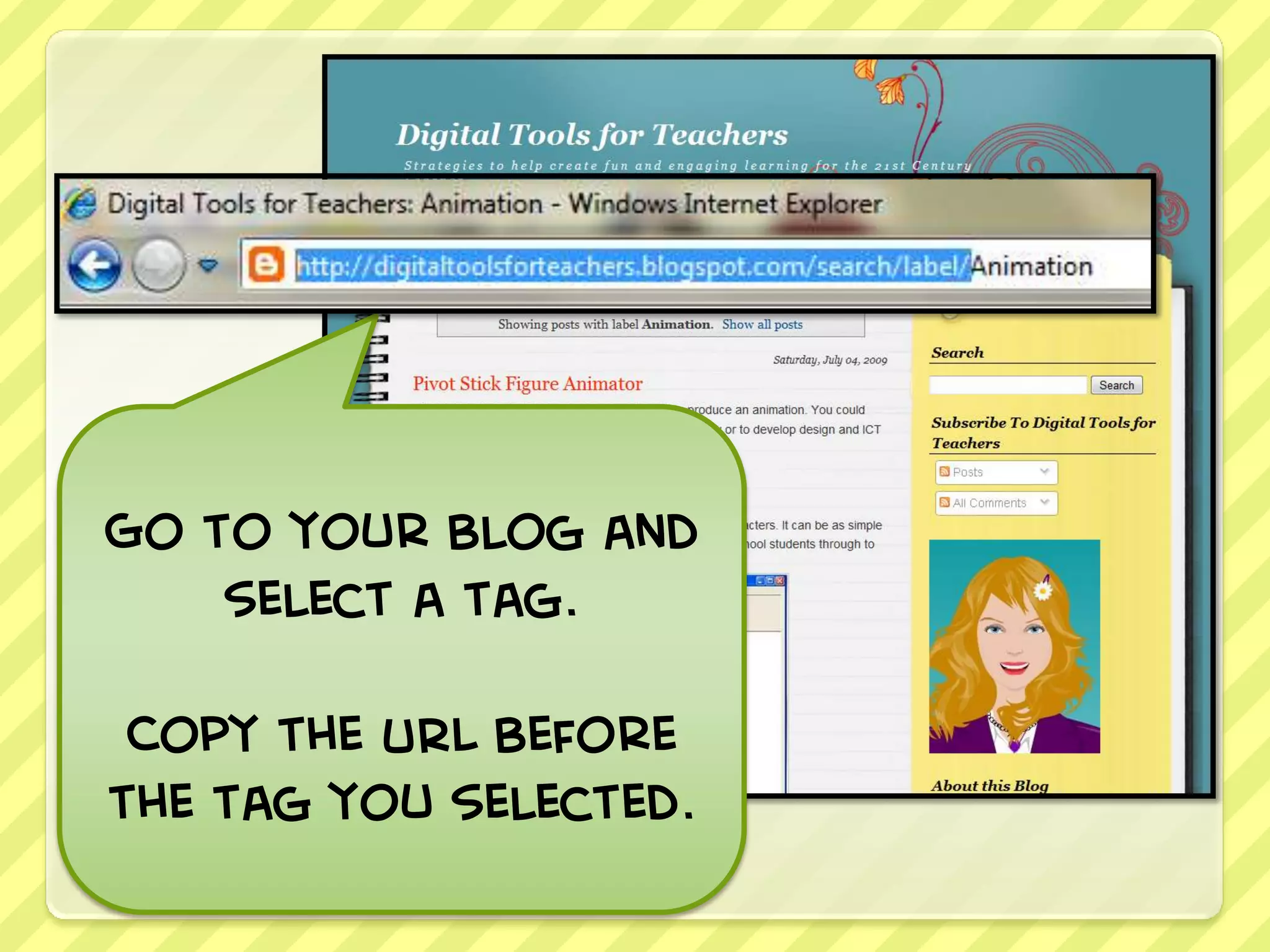 Go to your blog and
    select a tag.

 Copy the URL before
the tag you selected.
 