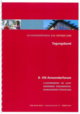 [DE] eGovernment im Licht moderner Dokumentenmanagement-Strategien | Keynote Dr. Ulrich Kampffmeyer | Tagungsband 8. PDV-Anwenderforum | 2008