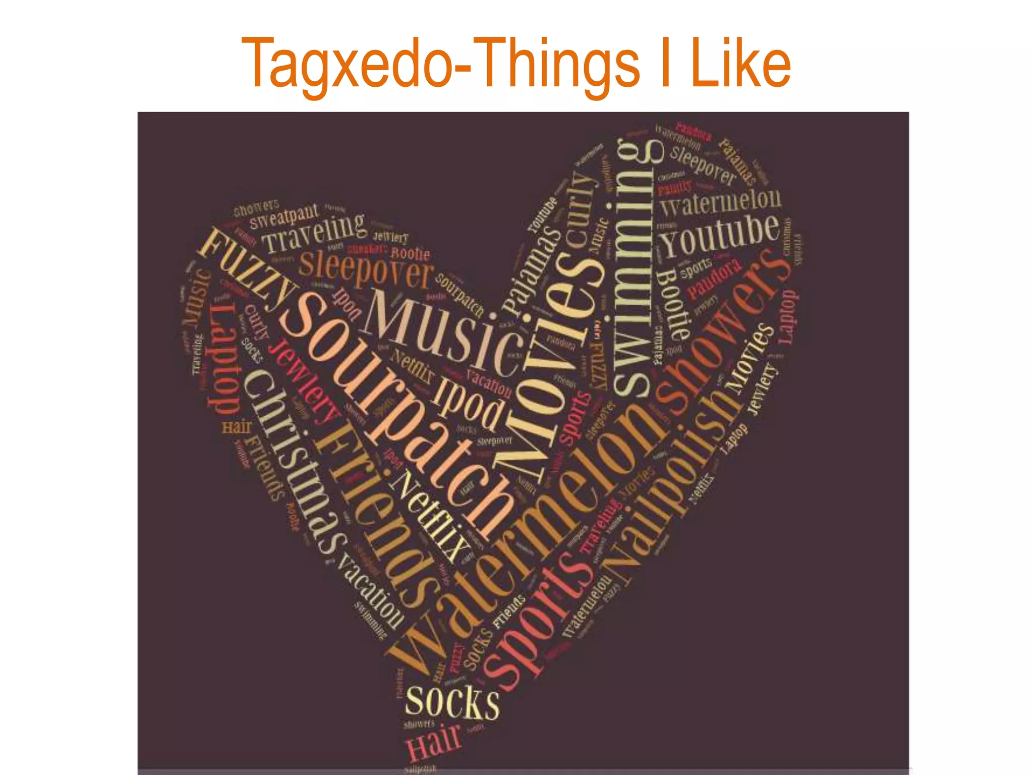 Tagxedo-Things I Like
 