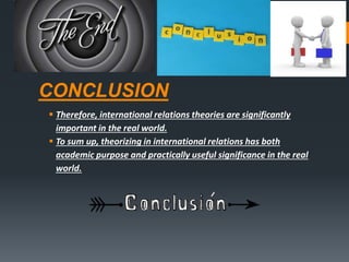 importance of theory in international relations by TAHA AMIR | PPTX