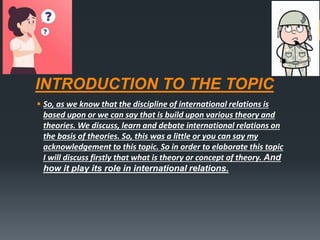 importance of theory in international relations by TAHA AMIR | PPTX