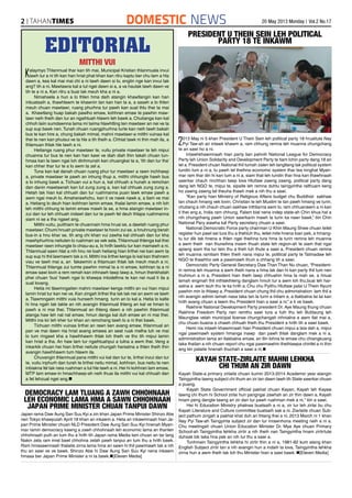 Xxx Khuma - Tahan Times Journal- Vol. 2- No. 17, May 20, 2013