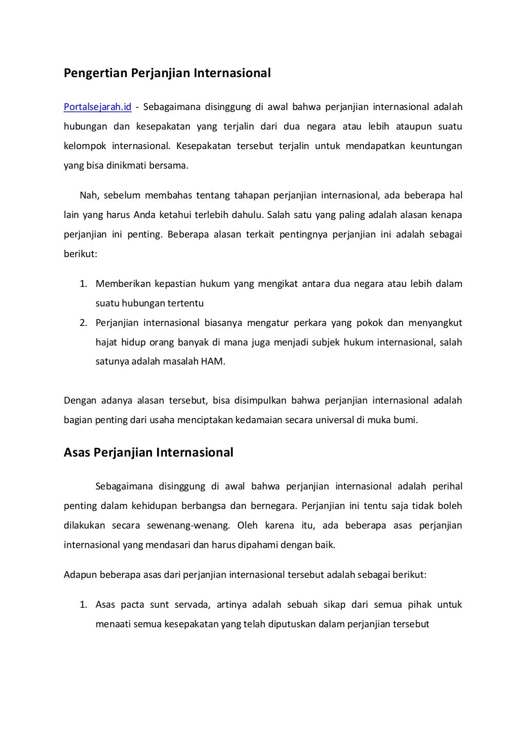 Perjanjian Internasional Pengertian Jenis Fungsi Dan Tahapannya - Vrogue