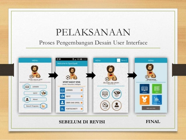 Tahapan tahapan Desain  Pembuatan Aplikasi  Android