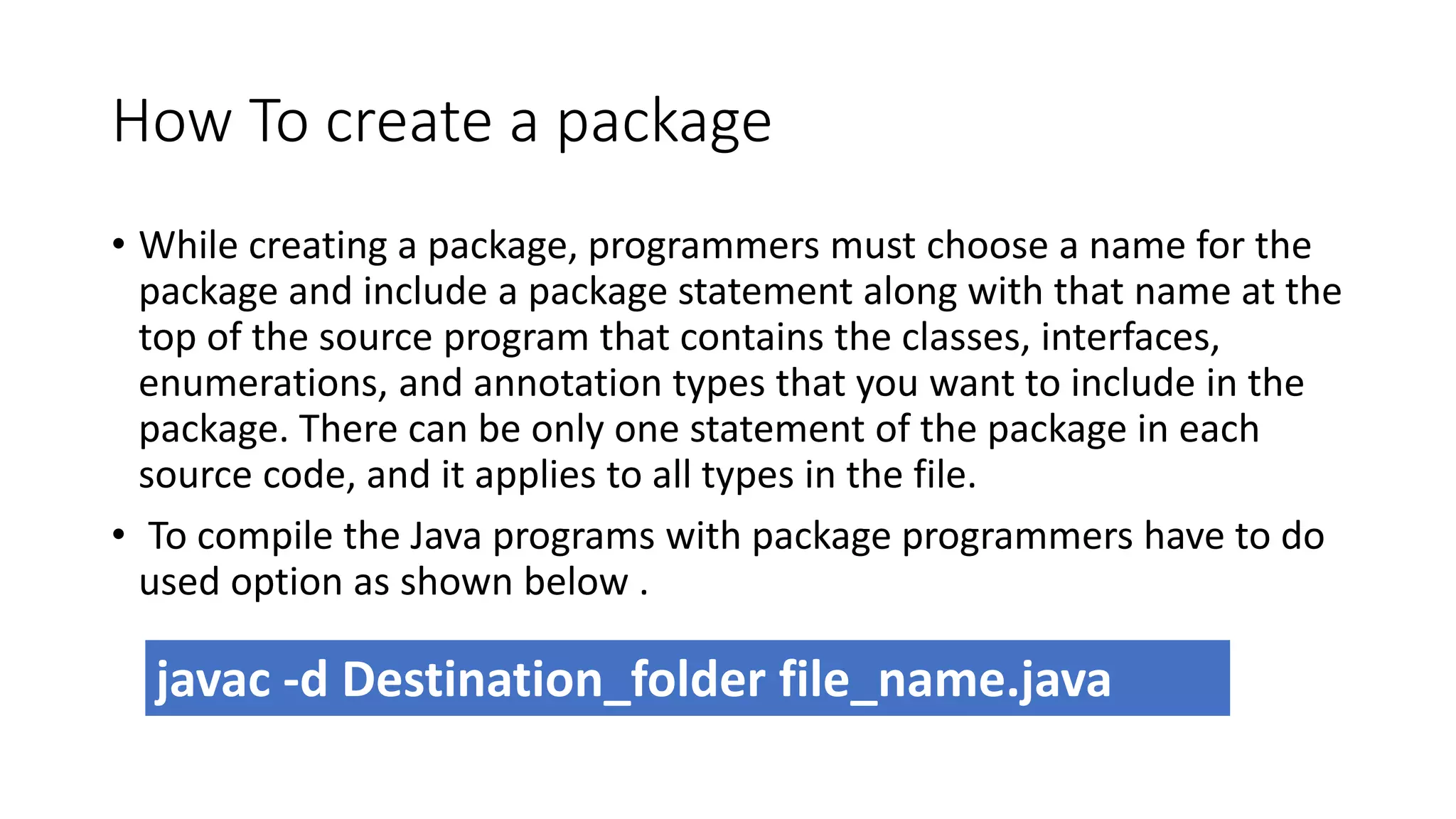 Java Packages | PPT