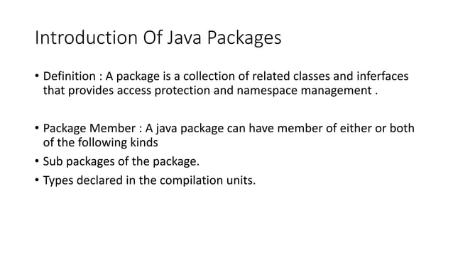 Java Packages | PPT