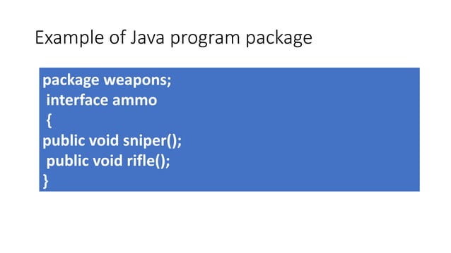 Java Packages | PPT