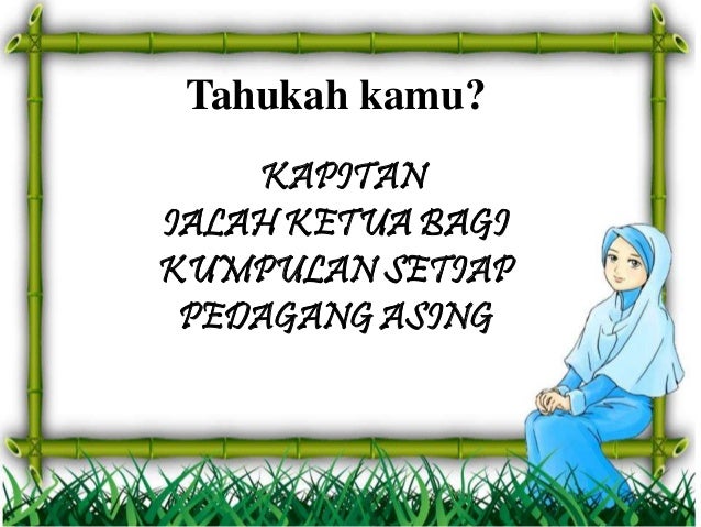Tahukah kamu sejarah tahun 4