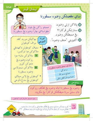 ‫فينتر‬ ‫تيندق‬
‫نوتا‬
‫ضورو‬
101
‫عبادة‬
.‫وضوء‬ ‫سنة‬ ‫دان‬ ‫روكون‬ ‫مغاندوغي‬ ‫لغكف‬ ‫يغ‬ ‫سيمق‬ ‫سناراي‬ ‫مثدياكن‬ ‫ضورو‬ 	
•
‫ممبطلكن‬ ‫بوليه‬ ‫دان‬ ‫مكروه‬ ‫يغ‬ ‫فركارا‬ ‫مالكوكن‬ ‫تيدق‬ ‫اضر‬ ‫موريد‬ ‫ايغتكن‬ 	
•
.‫وضوء‬
‫سمفورنا‬ ‫وضوء‬ ‫مغعملكن‬ ‫ساي‬
‫بلوم‬ ‫يغ‬ ‫راكن‬ ‫ممبنتو‬
.‫سمفورنا‬ ‫يغ‬ ‫وضوء‬ ‫خارا‬ ‫ي‬‫ء‬‫مغواسا‬
.‫وضوء‬ ‫ارتي‬ ‫ثاتاكن‬
٢‫فركارا‬ ‫سنارايكن‬
.‫وضوء‬ ‫ممبطلكن‬ ‫يغ‬
."‫وضوء‬ ‫"منتف‬ ‫اكتيؤيتي‬
1
2
3
‫يقن‬‫ء‬‫كبا‬ ‫فركارا‬ ‫دالم‬ ‫ممبنتو‬-‫بنتو‬
1
2
‫اتورن‬
‫اكتيؤيتي‬
‫دوا‬ ٢‫مان‬ ‫مالكوكن‬ 	
‫يغ‬ ‫وضوء‬ ‫روكون‬
‫ضورو‬ ‫دتنتوكن‬
‫سيموالسي‬ ‫مالكوكن‬ 	
‫سمفورنا‬ ‫وضوء‬
‫كفد‬ ‫موريد‬ ‫بهاضيكن‬
‫كومفولن‬ ‫ببراف‬
‫دكهندقي‬ ‫كومفولن‬ ‫ستياف‬ 	
•
:‫توضسن‬ ‫دوا‬ ‫مالكوكن‬
‫منيالي‬ ‫ين‬‫ء‬
‫ال‬ ‫يغ‬ ‫كومفولن‬ 	
•
‫دأوجي‬ ‫سدغ‬ ‫يغ‬ ‫كومفولن‬
‫روموسن‬
‫روكون‬ ‫لغكف‬ ‫يغ‬ ‫وضوء‬ ‫اياله‬ ‫سمفورنا‬ ‫يغ‬ ‫وضوء‬
.‫مكروه‬ ‫يغ‬ ‫فركارا‬ ‫منيغضلكن‬ ‫سرتا‬ ‫سنتث‬ ‫دان‬
‫ا‬‫رن‬‫و‬‫ف‬‫م‬‫س‬ ‫ء‬‫و‬‫ض‬‫و‬ ‫ق‬‫م‬‫سي‬ ‫ي‬‫را‬‫ا‬‫سن‬
‫ي‬‫ض‬‫و‬‫س‬‫ر‬‫ب‬
‫هلل‬‫ا‬ ‫م‬‫س‬‫ب‬ ‫چ‬‫ا‬‫مب‬‫م‬
‫ن‬‫غ‬‫ا‬‫ت‬ ‫ن‬‫غ‬‫ل‬‫ض‬‫ر‬‫ف‬ ‫ه‬‫و‬‫س‬‫ا‬‫مب‬‫م‬
AHMAD
4.3.1
4.3.3
4.3.4
4.3.5
4.3.6
 