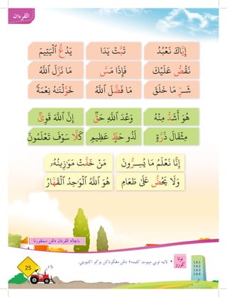 ‫نوتا‬
‫ضورو‬
25
‫القرءان‬
.‫اكتيؤيتي‬ ‫بوكو‬ ‫مغضوناكن‬ ‫دغن‬ ٢‫كليمه‬ ‫مثبوت‬ ‫توبي‬ ‫التيه‬ 	
•
ُ‫د‬ُ‫ب‬ۡ‫ع‬
َ
‫ن‬ َ‫اك‬َّ‫ي‬ِ‫إ‬
َ
‫ك‬ۡ‫ي‬
َ
‫ل‬
َ
‫ع‬ ُّ
‫ص‬
ُ
‫ق‬
َ
‫ن‬
َ
‫ق‬
َ
‫ل‬
َ
‫خ‬ ‫ا‬َ‫م‬ ِ
ّ‫ـر‬
َ
‫ش‬
ُ‫ه‬
ۡ
‫ِن‬‫م‬ ُّ‫د‬
َ
‫ش‬
َ
‫أ‬ َ‫و‬
ُ
‫ه‬
ٍ‫ة‬َّ‫ر‬
َ
‫ذ‬
َ
‫ال‬
َ
‫ق‬
ۡ
‫ِث‬‫م‬
َ
‫ون‬ُّ‫ـر‬ِ‫س‬ُ‫ي‬ ‫ا‬َ‫م‬ ُ‫م‬
َ
‫ل‬ۡ‫ع‬
َ
‫ن‬ ‫ا‬
َّ
‫ن‬ِ‫إ‬
ِ‫ام‬َ‫ع‬ َ
‫ط‬ ٰ َ‫لَى‬
‫ع‬
ُّ
‫ض‬ُ َ‫ح‬
‫ي‬
َ‫ا‬
‫ل‬َ‫و‬
‫ۥ‬ُ‫ه‬ُ‫ين‬ِ‫ز‬ٰ َ‫و‬َ‫م‬ ۡ
‫ت‬
َّ
‫ف‬
َ
‫خ‬ ۡ‫ن‬َ‫م‬
ُ‫ار‬َّ‫ه‬
َ
‫ق‬
ۡ
‫ٱل‬ ُ‫د‬ِ‫ح‬ٰ َ‫و‬
ۡ
‫ٱل‬ ُ َّ‫ه‬
‫ٱلل‬ َ‫و‬
ُ
‫ه‬
ٖ‫يم‬ِ‫ظ‬
َ
‫ع‬ ٍ
ّ
‫ظ‬َ‫ح‬ ‫و‬
ُ َ‫ذ‬
‫ل‬
ّٞ
‫ق‬َ‫ح‬ ِ
َّ‫ه‬
‫ٱلل‬ َ‫د‬
ۡ
‫ع‬َ‫و‬
ّٞ‫ي‬ِ‫و‬
َ
‫ق‬ َ َّ‫ه‬
‫ٱلل‬
َّ
‫ن‬ِ‫إ‬
ُ َّ‫ه‬
‫ٱلل‬
َ
‫ل‬
َّ
‫ض‬
َ
‫ف‬ ‫ا‬َ‫م‬
‫ة‬َ‫م‬ۡ‫ِع‬‫ن‬ ُ‫ه‬ٰ َ
‫ن‬
ۡ
‫ل‬َّ‫و‬
َ
‫خ‬
َّ
‫س‬َ‫م‬ ‫ا‬
َ
‫ذ‬ِ‫إ‬
َ
‫ف‬
ُ َّ‫ه‬
‫ٱلل‬
َ
‫ل‬َّ‫ز‬
َ
‫ن‬ ‫ا‬َ‫م‬
‫ا‬َ‫د‬َ‫ي‬ ۡ
‫ت‬َّ‫ب‬
َ
‫ت‬
َ‫يم‬ِ‫ت‬َ ۡ‫ي‬
‫ٱل‬
ُّ
‫ع‬ُ‫د‬َ‫ي‬
‫سمفورنا‬ ‫دغن‬ ‫القرءان‬ ‫باخاله‬
1.6.1
1.6.2
1.6.3
1.6.4
 