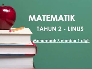 MATEMATIK
 TAHUN 2 - LINUS
Menambah 3 nombor 1 digit
 