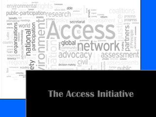 The Access InitiativeThe Access Initiative
 