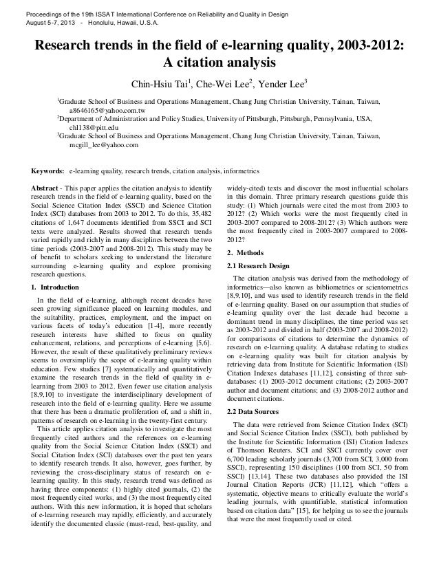 Research Trends In The Field Of E Learning Quality 03 12 A Cita Research Trends In The Field Of E Learning Quality 03 12 A Cita