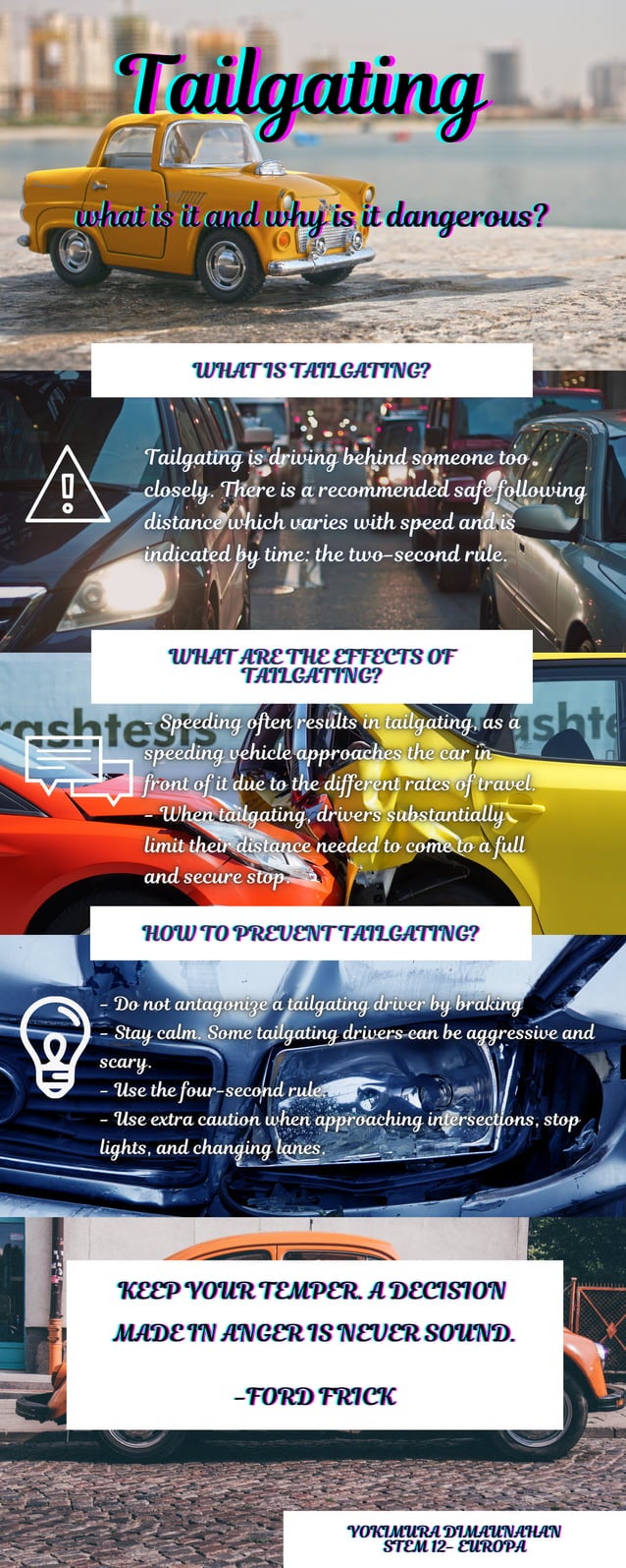 How to prevent Tailgating "INFOGRAPHICS"