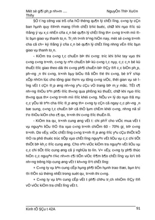 Mét sè gi¶i ph¸p nh»m .... NguyÔn ThÞ Xu©n
Thñy
§Ó t¨ng cêng vai trß cña hÖ thèng qu¶n lý chÊt lîng, c«ng ty cÇn
ban hµnh quy ®Þnh mang tÝnh chÊt b¾t buéc, chØ khi nµo ®îc sù
®ång ý vµ x¸c nhËn cña c¸n bé qu¶n lý chÊt lîng th× c«ng tr×nh míi ®-
îc bµn giao vµ thanh to¸n. Tr¸nh t×nh tr¹ng hiÖn nay, mét sè c«ng tr×nh
cha cã ch÷ ký ®ång ý cña c¸n bé qu¶n lý chÊt lîng nhng vÉn ®îc bµn
giao vµ thanh to¸n.
- KiÓm tra c«ng t¸c chuÈn bÞ thi c«ng: tríc khi b¾t tay vµo thi
c«ng c«ng tr×nh, c«ng ty nªn chuÈn bÞ kü c«ng t¸c nµy, c¸c c¸n bé kü
thuËt ®îc giao theo dâi thi c«ng ph¶i chuÈn bÞ ®Çy ®ñ c¸c biÖn ph¸p,
ph¬ng ¸n thi c«ng, tr×nh bµy biÓu ®å tiÕn ®é thi c«ng, bè trÝ s¾p
xÕp nh©n lùc cho tõng giai ®o¹n vµ tõng c«ng viÖc, thêi gian vµ sè l-
îng vËt t cÇn ®¸p øng nh÷ng yªu cÇu vÒ trang bÞ m¸y mãc. TÊt c¶
nh÷ng ®iÒu trªn ph¶i ®îc th«ng qua phßng kü thuËt, chØ khi nµo ®îc
th«ng qua th× c«ng tr×nh míi ®îc khëi c«ng. NÕu v× lý do nµo ®ã mµ
c¸c yÕu tè trªn cha ®îc ®¸p øng th× c«ng ty cÇn cã ngay c¸c ph¬ng ¸n
bæ sung, c«ng t¸c chuÈn bÞ cã thÓ lµm chËm khëi c«ng, nhng nã sÏ
t¹o ®iÒu kiÖn cho c¶ qu¸ tr×nh thi c«ng ®îc thuËn lîi.
- KiÓm tra qu¸ tr×nh cung øng vËt t: chi phÝ cho viÖc mua vËt t
vµ nguyªn liÖu ®Ó ®a vµo c«ng tr×nh chiÕm 60 - 70% gi¸ trÞ c«ng
tr×nh. Do vËy, viÖc chÊt lîng c«ng tr×nh ®¸p øng ®îc yªu cÇu thiÕt kÕ
®Ò ra phô thuéc trùc tiÕp vµo chÊt lîng nguyªn vËt liÖu vµ c¸c chi tiÕt
thiÕt bÞ kh¸c ®îc cung øng. Cho nªn viÖc kiÓm tra nguyªn vËt liÖu vµ
c¸c chi tiÕt ®îc cung øng cã ý nghÜa to lín. V× vËy, c«ng ty ph¶i thùc
hiÖn c¸c nguyªn t¾c nh»m c¶i tiÕn viÖc ®¶m b¶o chÊt lîng vµ lo¹i trõ
nh÷ng trêng hîp cung øng vËt t kh«ng ®¹t chÊt lîng:
+ C«ng ty vµ bªn cung cÊp hµng ph¶i tiÕn hµnh trao ®æi, bµn b¹c
®i ®Õn sù thèng nhÊt trong suèt qu¸ tr×nh thi c«ng.
+ C«ng ty vµ bªn cung cÊp vËt t ph¶i chÞu tr¸ch nhiÖm ®Çy ®ñ
vÒ viÖc kiÓm tra chÊt lîng vËt t.
Kinh tÕ §Çu t 42A 91
 