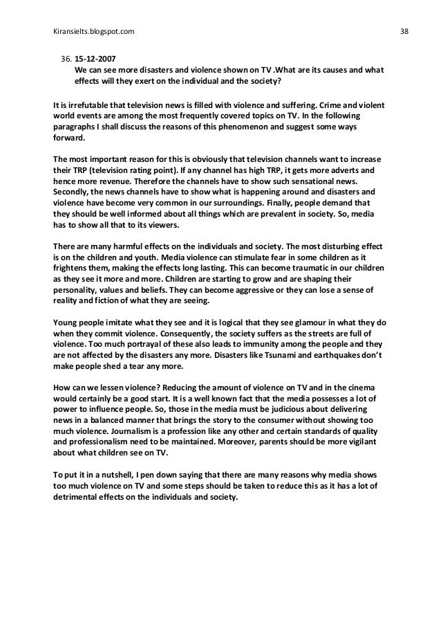 Chicago Style Essay Example An Argument On The Effects Of Media Violence Society Custom How To Write A Psychology Essay also Good Argument Essay Cause And Effect Essay On Tv Violence Mistyhamel Pandit Jawaharlal Nehru Essay
