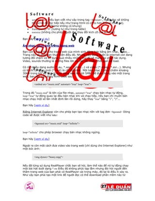 Tai lieu co ban html | PDF