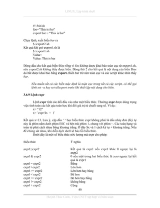 Tai lieu lap trinh shell linux unix | PDF