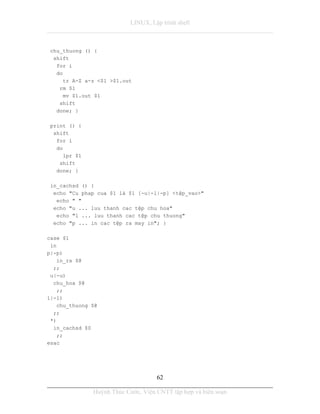 Tai lieu lap trinh shell linux unix | PDF