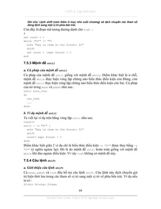 Tai lieu lap trinh shell linux unix | PDF