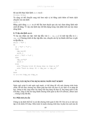 Tai lieu lap trinh shell linux unix | PDF
