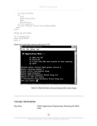 Tai lieu lap trinh shell linux unix | PDF