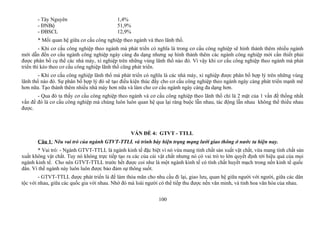 - Tây Nguyên 1,4%
- ĐNBộ 51,9%
- ĐBSCL 12,9%
* Mối quan hệ giữa cơ cấu công nghiệp theo ngành và theo lãnh thổ.
- Khi cơ cấu công nghiệp theo ngành mà phát triển có nghĩa là trong cơ cấu công nghiệp sẽ hình thành thêm nhiều ngành
mới dẫn đến cơ cấu ngành công nghiệp ngày càng đa dạng nhưng sự hình thành thêm các ngành công nghiệp mới cần thiết phải
được phân bố cụ thể các nhà máy, xí nghiệp trên những vùng lãnh thổ nào đó. Vì vậy khi cơ cấu công nghiệp theo ngành mà phát
triển thì kéo theo cơ cấu công nghiệp lãnh thổ cũng phát triển.
- Khi cơ cấu công nghiệp lãnh thổ mà phát triển có nghĩa là các nhà máy, xí nghiệp được phân bố hợp lý trên những vùng
lãnh thổ nào đó. Sự phân bố hợp lý đó sẽ tạo điều kiện thúc đẩy cho cơ cấu công nghiệp theo ngành ngày càng phát triển mạnh mẽ
hơn nữa. Tạo thành thêm nhiều nhà máy hơn nữa và làm cho cơ cấu ngành ngày càng đa dạng hơn.
- Qua đó ta thấy cơ cấu công nghiệp theo ngành và cơ cấu công nghiệp theo lãnh thổ chỉ là 2 mặt của 1 vấn đề thống nhất
vấn đề đó là cơ cấu công nghiệp mà chúng luôn luôn quan hệ qua lại ràng buộc lẫn nhau, tác động lẫn nhau không thể thiếu nhau
được.
VẤN ĐỀ 4: GTVT - TTLL
Câu 1: Nêu vai trò của ngành GTVT-TTLL và trình bày hiện trạng mạng lưới giao thông ở nước ta hiện nay.
* Vai trò: - Ngành GTVT-TTLL là ngành kinh tế đặc biệt vì nó vừa mang tính chất sản xuất vật chất, vừa mang tính chất sản
xuất không vật chất. Tuy nó không trực tiếp tạo ra các của cải vật chất nhưng nó có vai trò to lớn quyết định tới hiệu quả của mọi
ngành kinh tế. Cho nên GTVT-TTLL trước hết được coi như là một ngành kinh tế có tính chất huyết mạch trong nền kinh tế quốc
dân. Vì thế ngành này luôn luôn được bảo đảm sự thông suốt.
- GTVT-TTLL được phát triển là để làm thỏa mãn cho nhu cầu đi lại, giao lưu, quan hệ giữa người với người, giữa các dân
tộc với nhau, giữa các quốc gia với nhau. Nhờ đó mà loài người có thể tiếp thu được nền văn minh, và tinh hoa văn hóa của nhau.
100
 