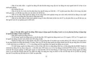 + Dân số trẻ chắc chắn → nguồn lao động dồi dào đủ khả năng cung cấp sức lao động cho mọi ngành kinh tế và bảo vệ an
ninh quốc phòng.
- ảnh hưởng tiêu cực:
+ Dân số trẻ thì sẽ có nhu cầu lớn phải được học tập để nâng cao trình độ → N2
ta phải quan tâm, đầu ta lớn trong việc phát
triển giáo dục, y tế để đào tạo chăm sóc sức khoẻ cho thế hệ trẻ.
+ Dân số trẻ chắc chắn nguồn lao động của họ cũng thiếu kinh nghiệm trong sản xuất, thiếu trình độ lao động có tay nghề
giỏi, thợ bậc cao sẽ tác động đến nền kinh tế chậm phát triển.
+ Dân số trẻ chắc chắn sẽ thiếu kinh nghiệm trong tổ chức điều hành xã hội cho nên N2
ta cần phải đầu tư cao để đào tạo các
đội ngũ kế cận cho sự nghiệp quản lý đất nước.
Câu 7: Nêu đặc điểm nguồn lao động. Hiện trạng sử dụng nguồn lao động ở nước ta và các phương hướng sử dụng hợp
lý nguồn lao động ở nước ta hiện nay.
* Đặc điểm nguồn lao động nước ta:
- Về số lượng: nguồn lao động nước ta rất dồi dào đến 1993 nguồn lao động nước ta có 35 tr người, 1997 có 37 tr người và tỉ
lệ nguồn lao động cả nước luôn chiếm trên 50% tổng số dân.
- Nguồn lao động nước ta tăng nhanh: nếu như tỉ lệ gia tăng dân số tự nhiên của cả nước thời kì (79 - 89) là 2,13%/năm thì tỉ
lệ gia tăng nguồn lao động đạt khoảng 3%/năm. Như vậy tốc độ gia tăng nguồn lao động nhanh hơn tốc độ gia tăng dân số tự nhiên
→ mỗi năm nước ta có thêm từ 1 → 1,1 tr lao động mới bổ sung thêm vào nguồn lao động của cả nước.
- Về chất lượng: nguồn lao động nước ta vốn có bản chất cần cù, năng động, khéo tay, có khả năng tiếp thu KHKT nhanh và
trình độ lao động liên tục được nâng cao → tính đến năm 1993 nước ta có 3,5 tr lao động có trình độ PTTH trở lên; 1,3 tr người có
trình độ TH chuyên nghiệp và 800 ngàn người có trình độ ĐH, CĐ trở lên.Nhưng về chất lượng thì nhìn chung nguồn lao động
nước ta với trình độ chuyên môn KT tay nghề còn thấp, lao động thủ công là chính và vẫn còn thể hiện rất rõ sự thiếu tác phong,
làm ăn CN mà điều này thể hiện rất rõ ở khu vực phía Bắc.
32
 