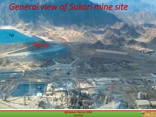 hharraz2006@yahoo.com
General view of Sukari mine site
Waste
TSF
TSF
 