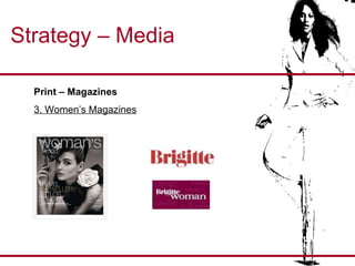 Strategy – Media Print – Magazines  3. Women’s Magazines 