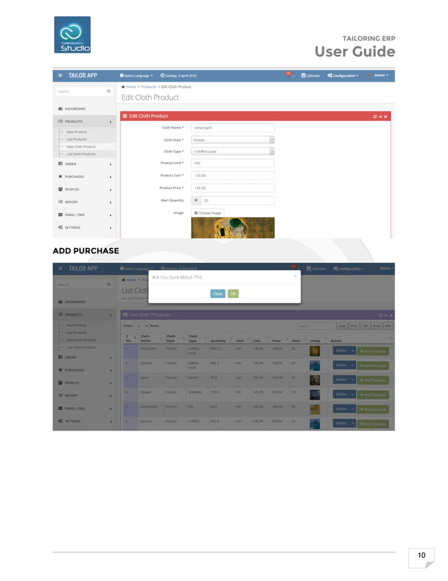 Tailor Management System | PDF