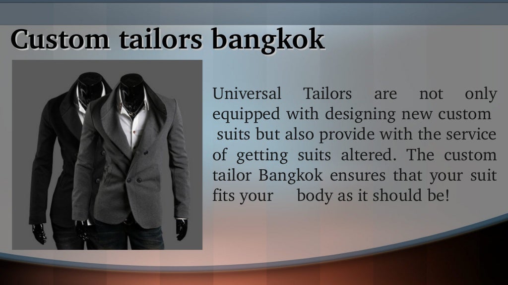 Tailor made suits bangkok
