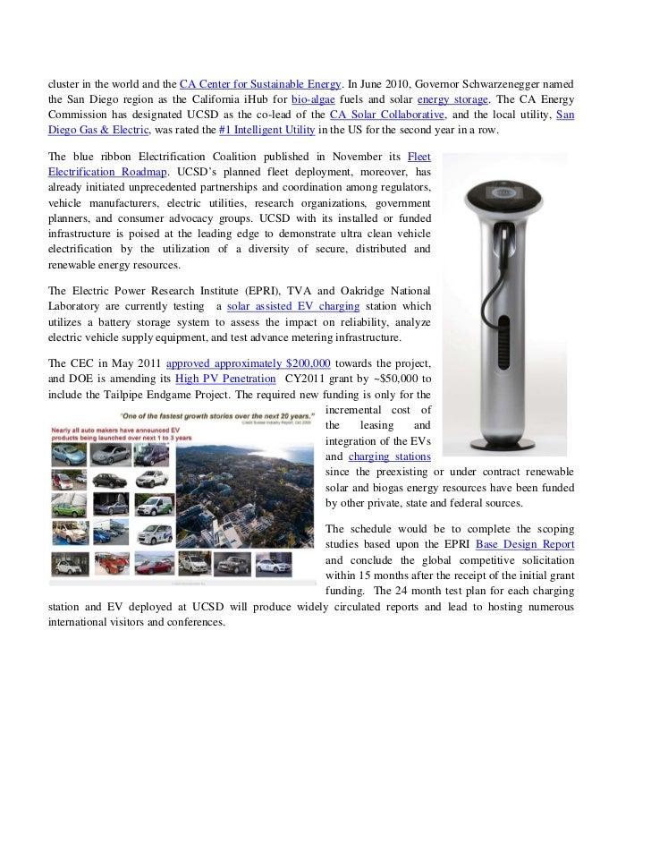 True Zero Tailpipe Emissions with "Tailpipe Endgame" at UC San Diego