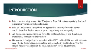 Tails os | PPTX
