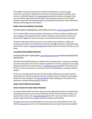 Comprehensive Tailwind CSS Front-End Development & UI Framework ...