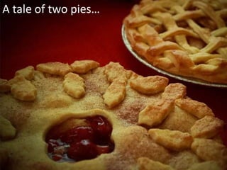 A tale of two pies…
 