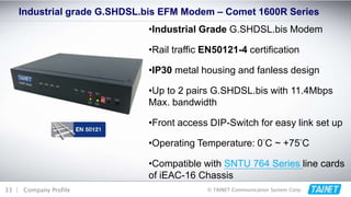 Ip30 Design Tainet company product profile 2016 | PPTX