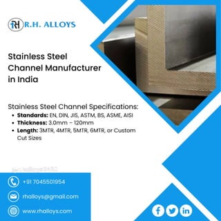 Stainless Steel Coil | SS 409M Sheet | SS 409M Plate - R H Alloys | PDF