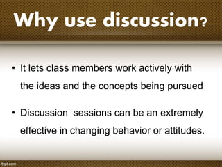Discussion Method | PPTX