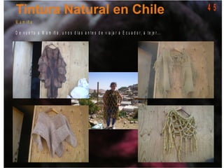 M a m iñ a
D e v u e lt a a M a m iñ a , u n o s d í a s a n t e s d e v ia ja r a E c u a d o r, a t e je r. . .
4 5
 